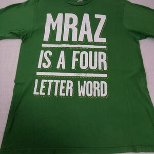 MRAZ Is A Four Letter Word Jason Mraz Green Concert Tee Unisex